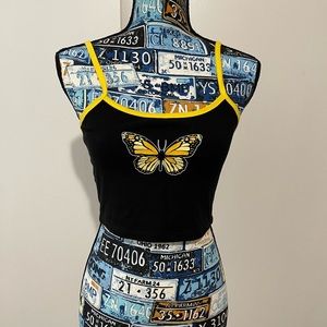 NEW • Fashion Nova Butterfly Tank Crop Top